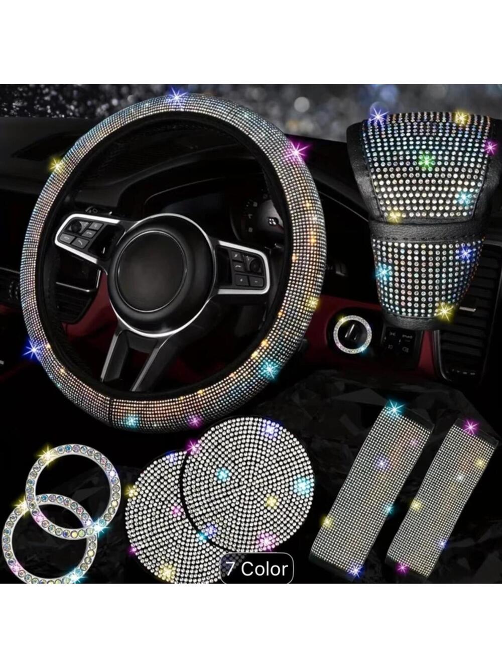 Bling Car Rhinestone Accessory Set